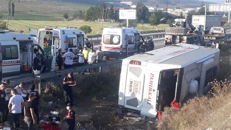 A­f­y­o­n­k­a­r­a­h­i­s­a­r­­d­a­ ­y­o­l­c­u­ ­o­t­o­b­ü­s­ü­ ­d­e­v­r­i­l­d­i­:­ ­1­ ­ö­l­ü­,­ ­3­8­ ­y­a­r­a­l­ı­